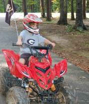 Drew's early driving...